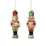 5 1/2 in Glass Toy Soldier Bear Ornament w/Hanger - Multicolor