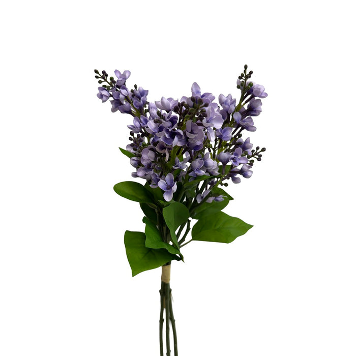 20 in Polyester Lilac Bundle w/Raffia Tie - Lavender