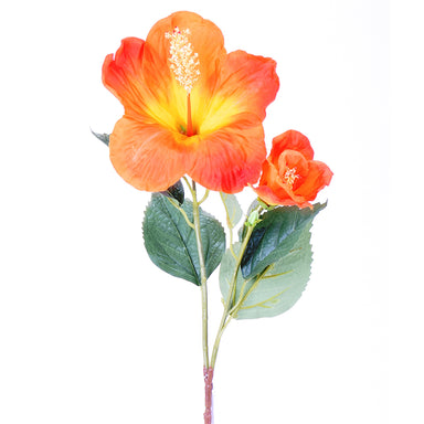 26" Hibiscus Stem - Orange