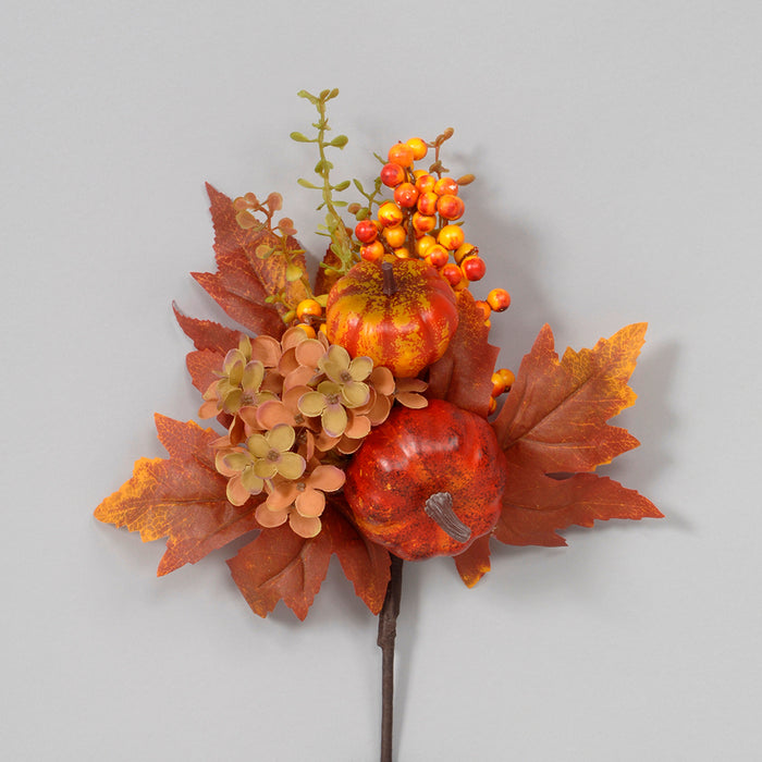 Pumpkin/Berry/Hydrangea Pick