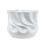 Glossy Ripple Vase - White