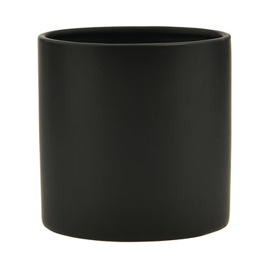 5" Ceramic Cylinder - Matte Black