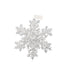 8.26 in Snowflake Ornament - White