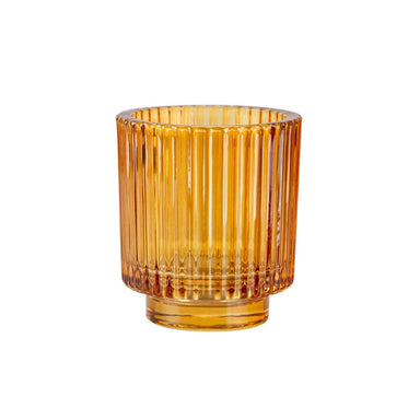 4 in Tea Light Candleholder - Amber