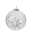 Silver Snow Ornament 6"