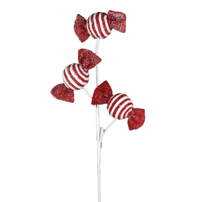 28 in Candy Spray - Red/White