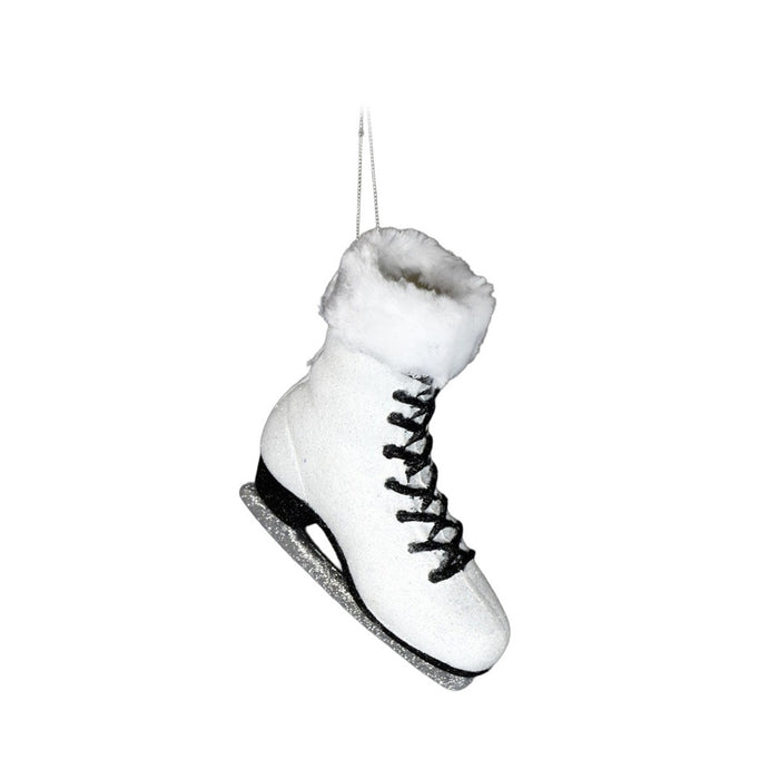 6.75" Skate Ornament - White