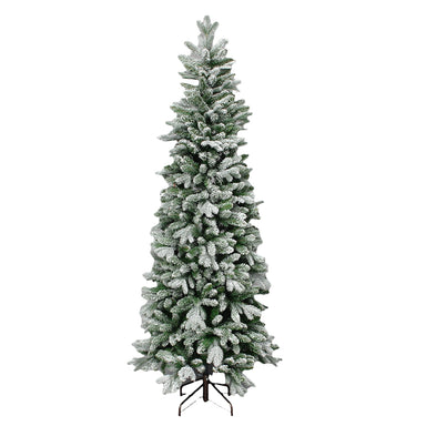 7' Vinyl Flocked Vermont Spruce Alpine Tree w/Metal Stand