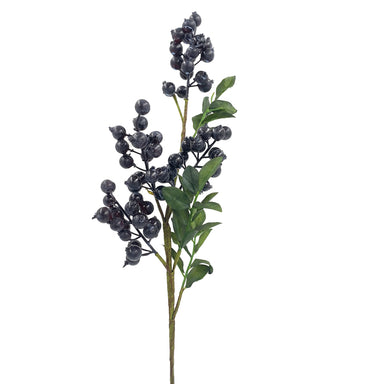 24" Berry Spray w/Leaves - Blue