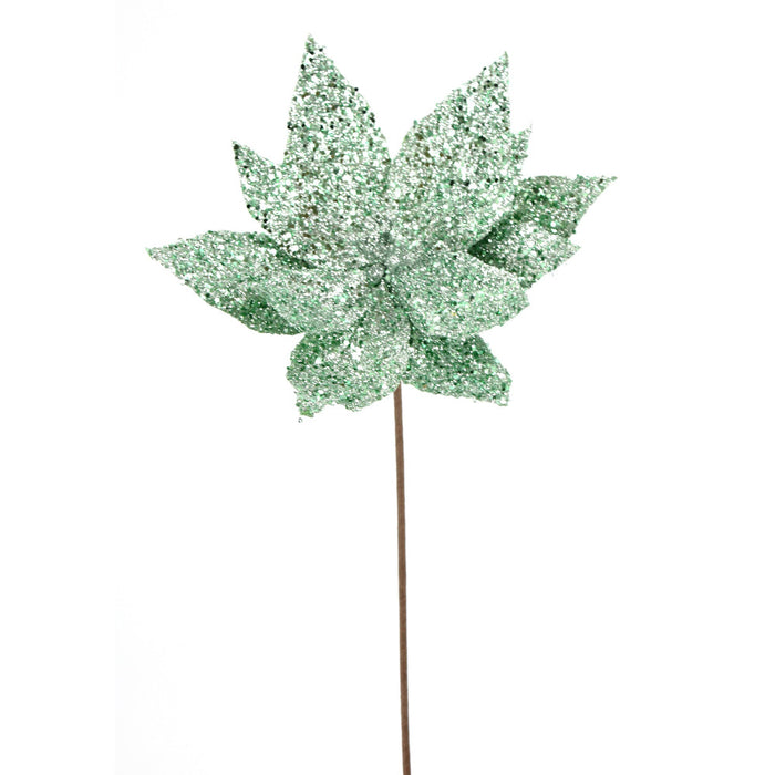 20 in Poinsettia Stem - Green