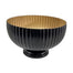 8 in Windsor Bowl - Black & Gold