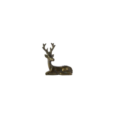 Glenwood Deer Figurine - Antique Gold