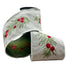 4 in Cotton Embroidery Berry Greenery Ribbon - Cream