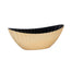 16 in Fluted Boat Planter - Foil Gold
