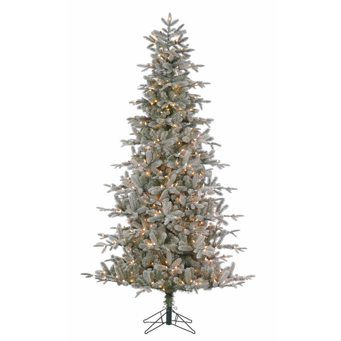 12' Durham Flocked Pine Tree