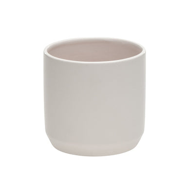 4 5/8 in Dolomite Frida Pot - Matte White