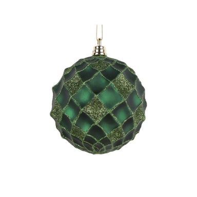 100 Mm Ball Ornament - Green