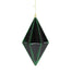 10 in Drop Ornament - Green/Black