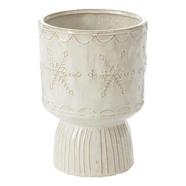 Snowflurry Footed Pot 9.75"