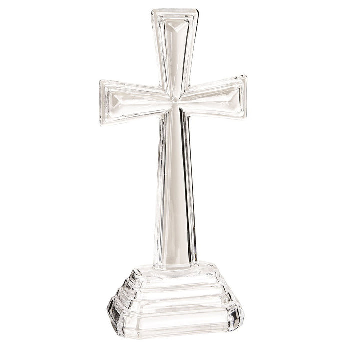 10.25 in Clear Glass Cross