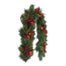 6 ft Longleaf Pine Garland w/Pomegranates