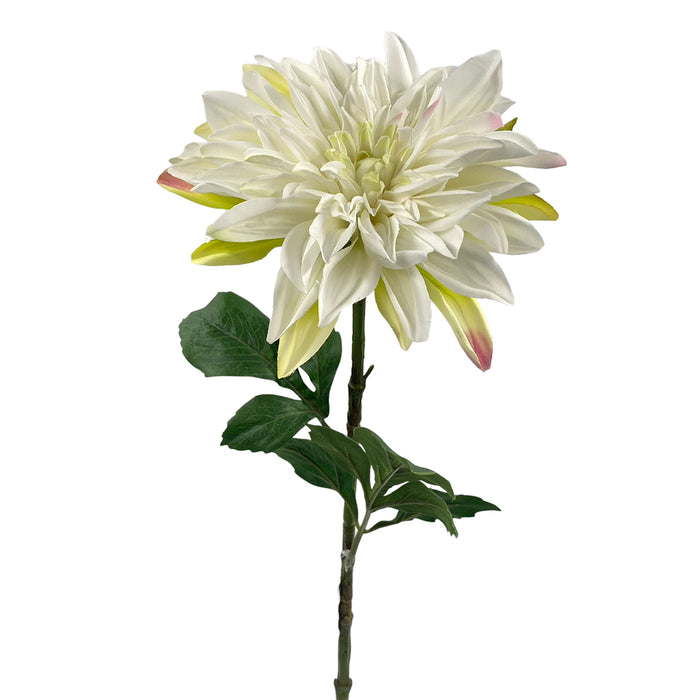 28" Dahlia Spray - White