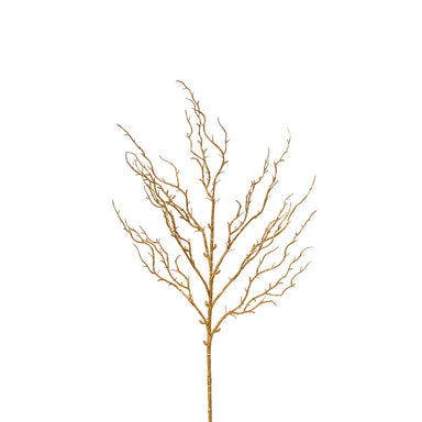 33 in Glitter/Metallic Twig Spray - Gold