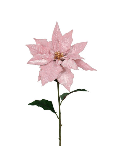 29" Diamond Velvet Poinsettia - Pink