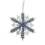 6.25 in Acrylic Jewel Snowflake Ornament - Blue/Clear