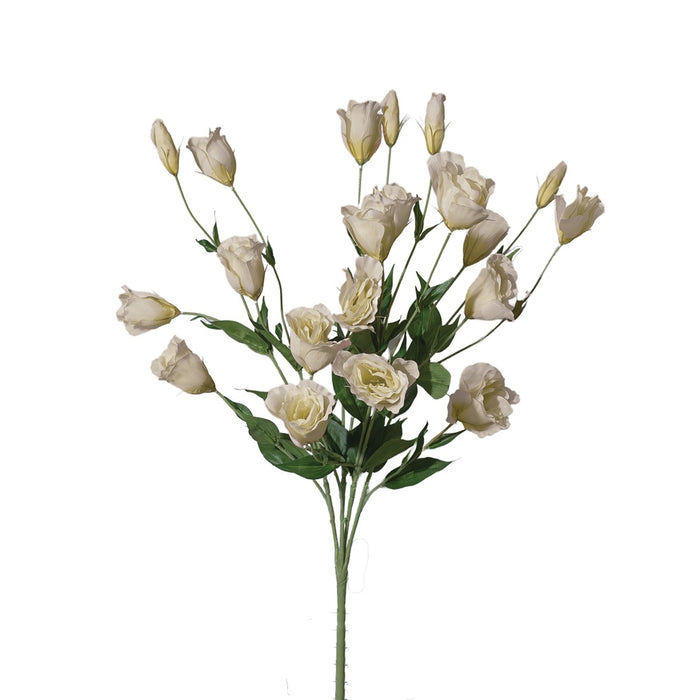 27 in Polyester Lisianthus Bush - Cream