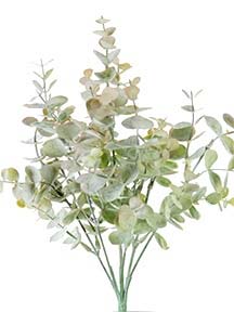 13" Eucalyptus Bush Green Pink