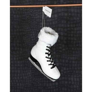 6.75" Skate Ornament - White