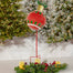 35.83 in Tall Red Christmas Ball Ornament Metal Garden Stake