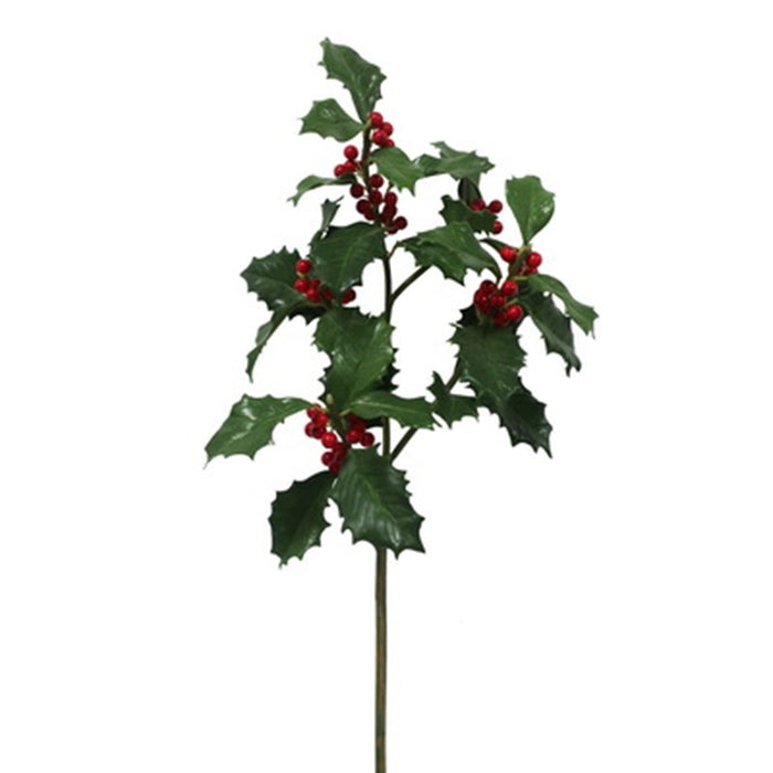 28.5 in Holly Spray - Green/Red