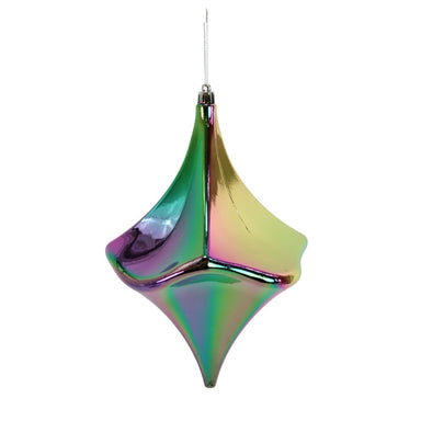8 in Iridescent Drop Ornament - Blue/Purple