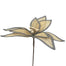 22" Stitched Poinsettia Stem - Natural/Black