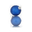 120 Mm Translucent Ball Ornament - Blue Translucent
