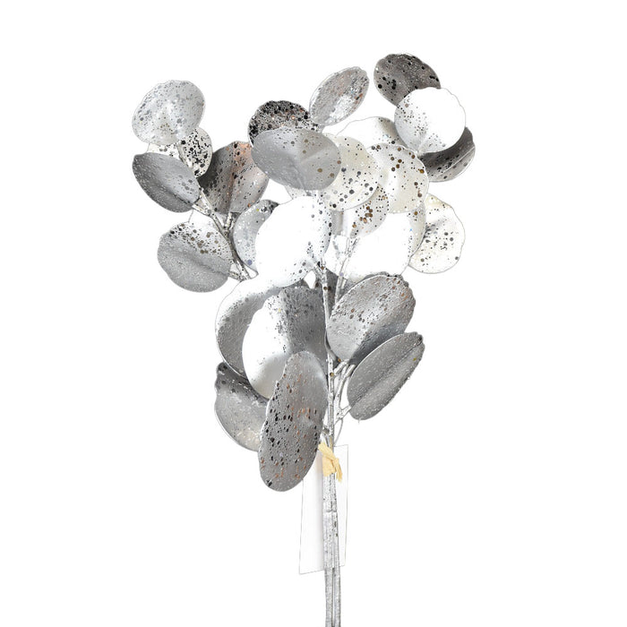 14.5" Glitter Eucalyptus Pick - Silver
