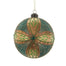 120 Mm Geometric Floral Pattern Ornament - Celadon