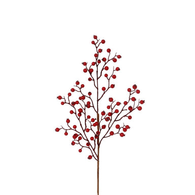 26 in Styro Berry Spray - Red