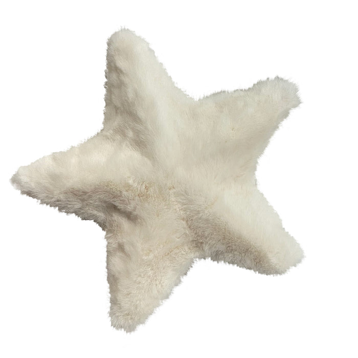 5" Plush Star Ornament - Cream