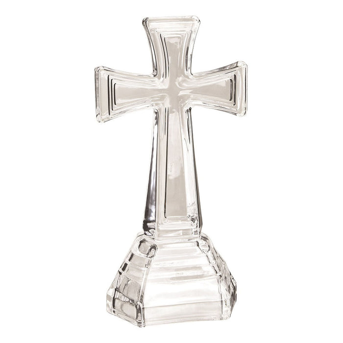 8.5 in Clear Glass Cross