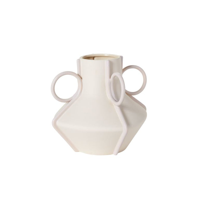 11.5 in Valencia Vase - Off-White