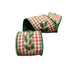 4 in Holly Checks Ribbon - Green/Red/White