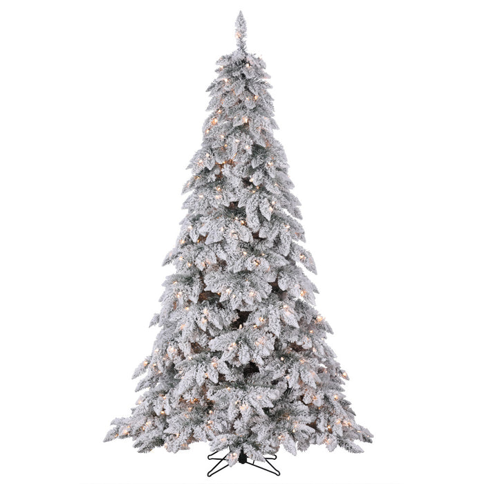 10 ft Aleutian Flocked Tree