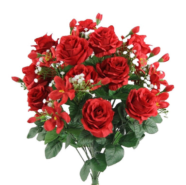 21" Roses Bush - Red