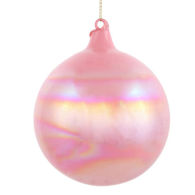 150 mm Pearl Glass Ornament Ball - Pink