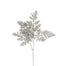 Glittered/Sequin Fern Leaves Spray - Silver