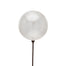 120 mm Plastic Ball On 18" Pick - Clear Iridescent Frost