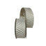 2.5 in Jacquard Metallic Ribbon - Platinum